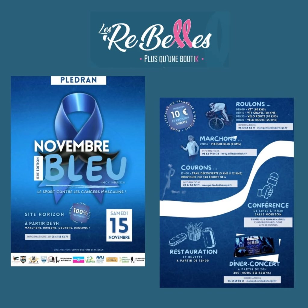 movember novembre bleu plédran cancers masculins cancer de la prostate